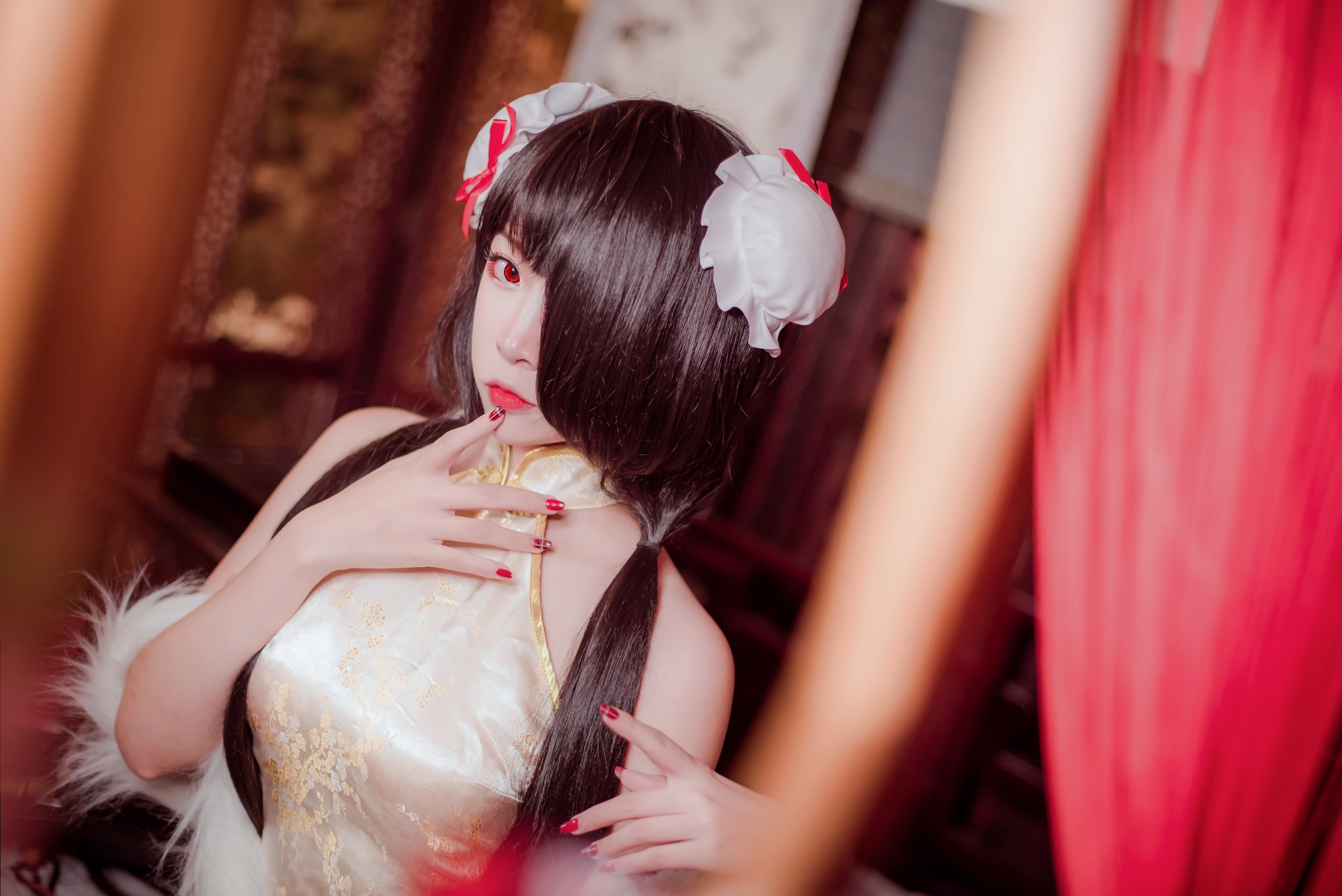 图片[1]-二佐Nisa – NO.022 二佐 狂三旗袍 [31P]-XikXak